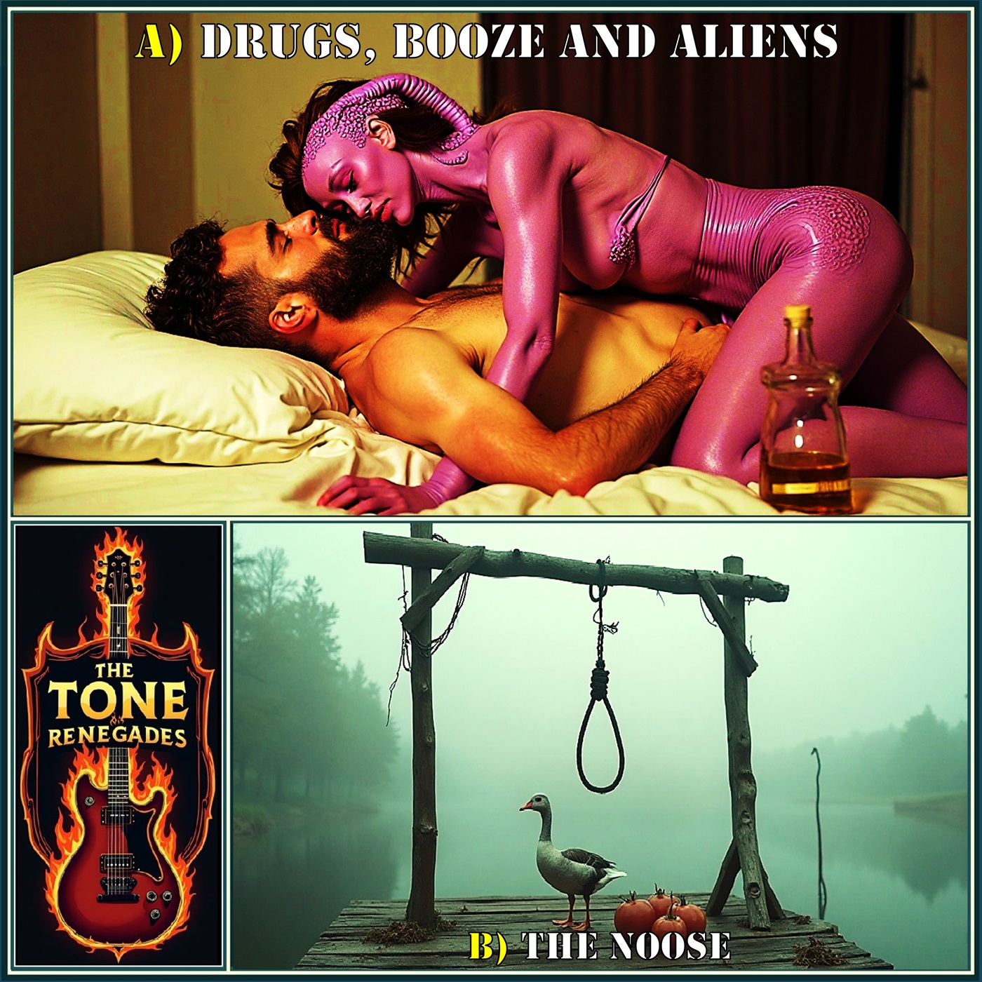 Drugs, booze and aliens